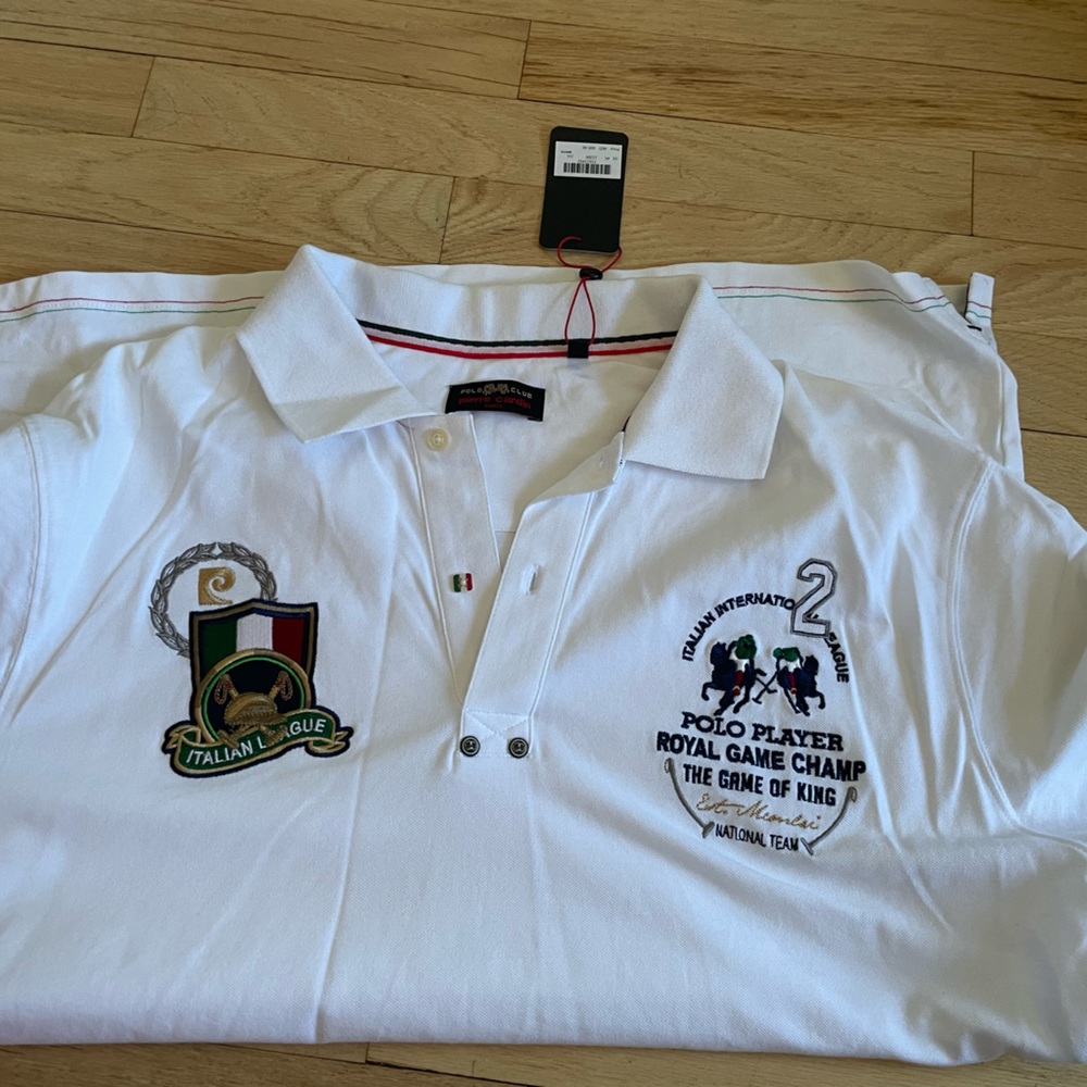 Men's polo shirt, brand, new, unused polo club, Pierre, Cardin 2X
